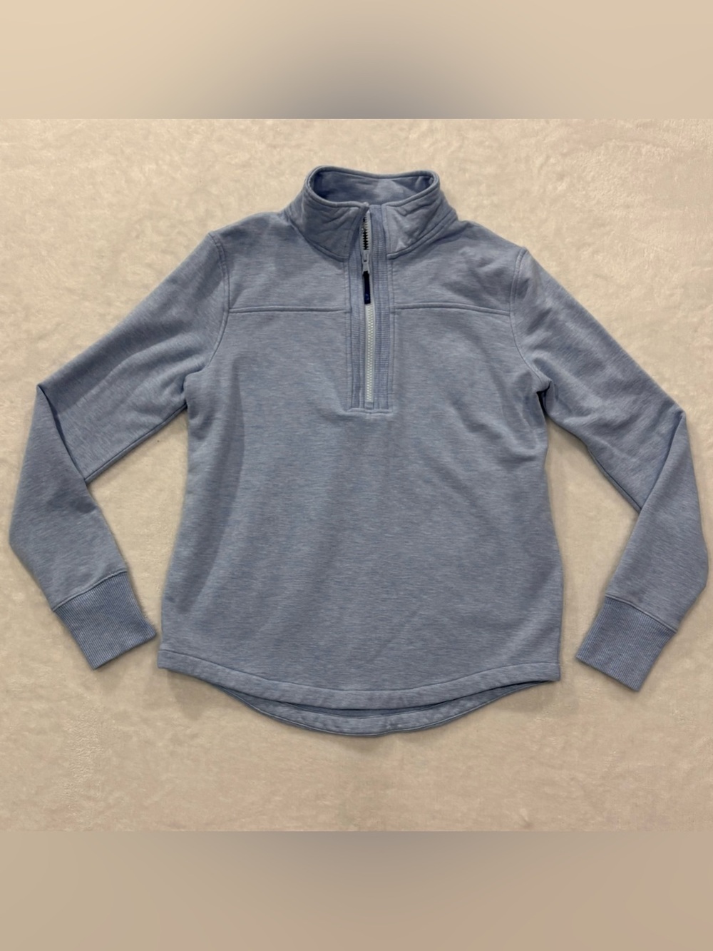 Vineyard Vines "The Shep Shirt" Light Blue 1/4 Zip Sweatshirt Women’s Size M